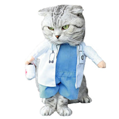 Cute Doctor Cat Costume