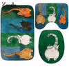 Image of Adorable Kitty  3 Piece Absorbent Bathroom Mats